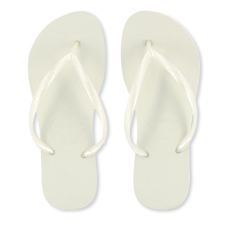 Ojota de Mujer Havaiana Slim Tira Fina Blanco