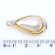 Colgante oro 18k brillantes y perla mabe Colgante oro 18k brillantes y perla mabe