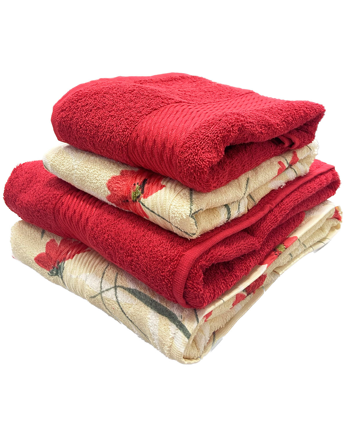 Dorlion Towels Juego de 4 paños blancos 100% algodón turco, toallas  pequeñas para la cara de baño y cocina, color azul marino
