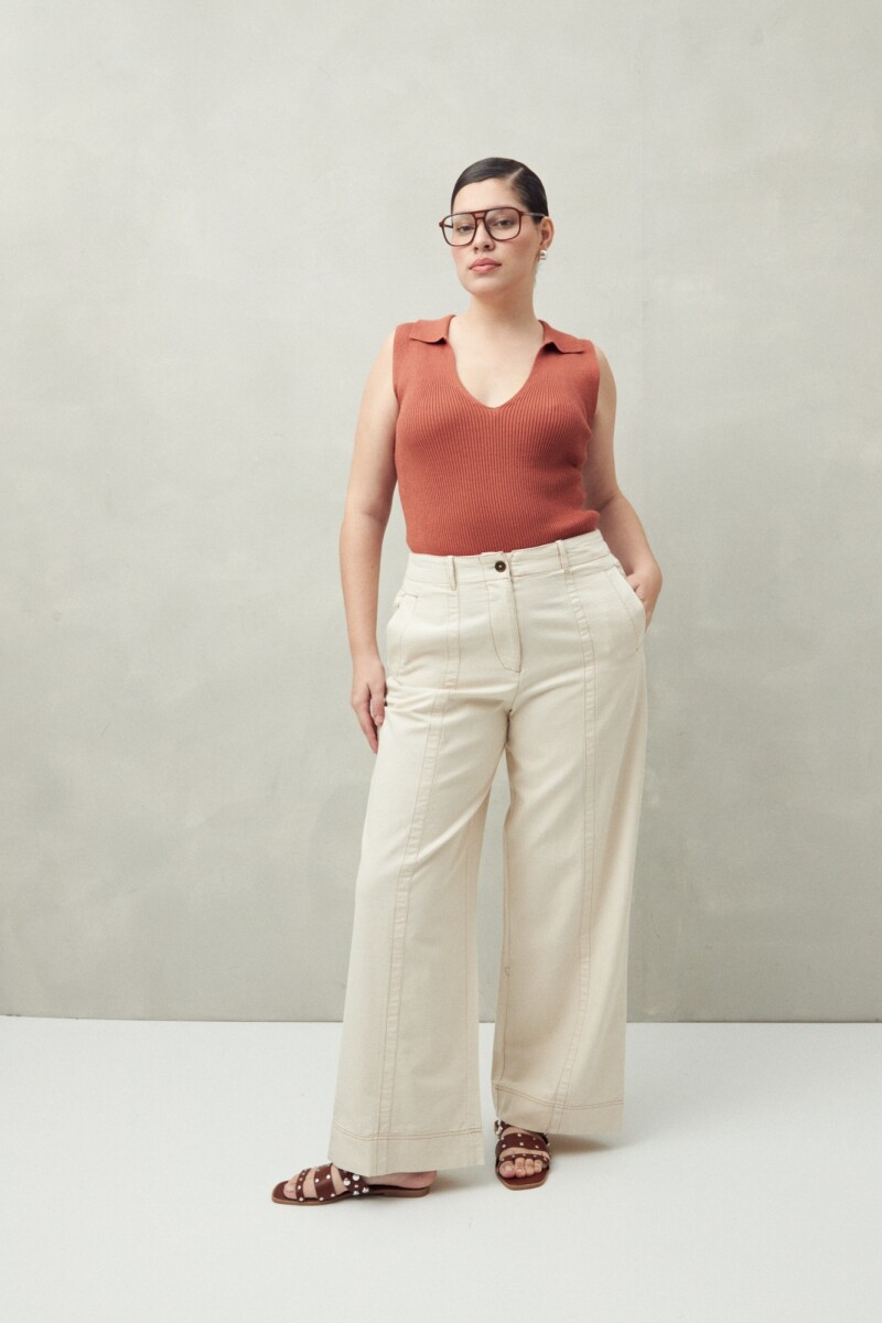 PANTALÓN ROMANE Crudo