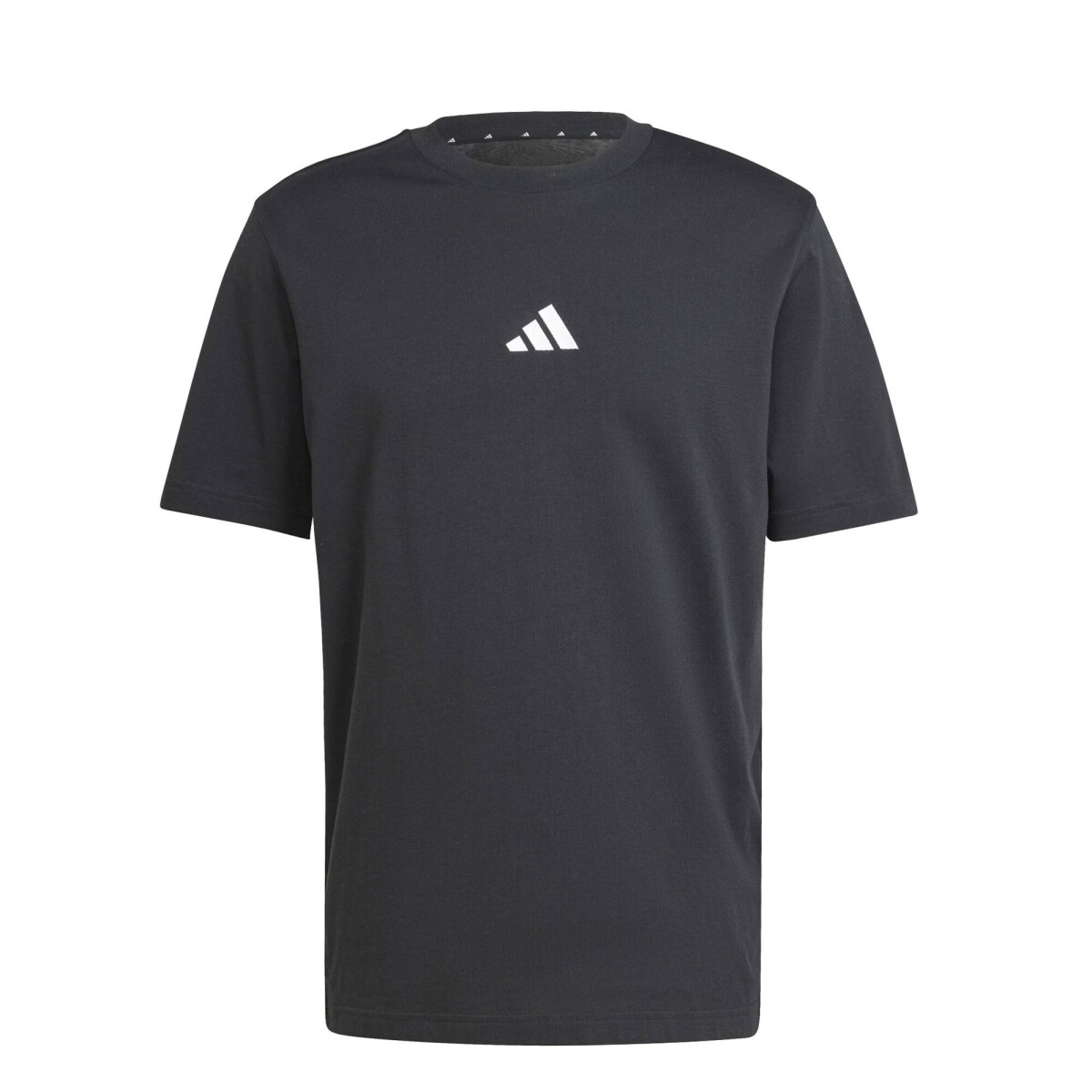 Remera de Hombre Adidas Essentials Logo - Negro - Blanco 