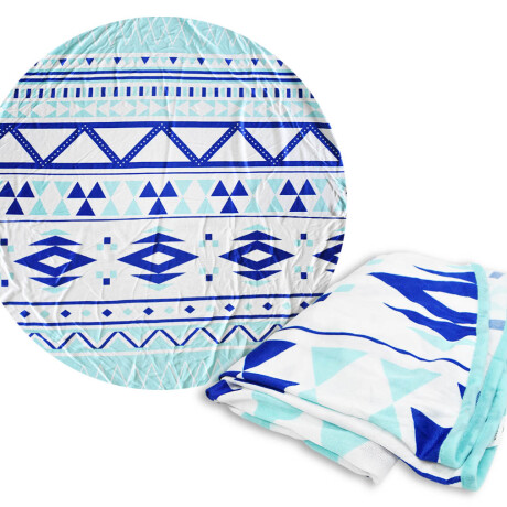 TOALLA PLAYERA REDONDA 2 DISEÑOS 125CM DIAM 27113 TOALLA PLAYERA REDONDA 2 DISEÑOS 125CM DIAM 27113