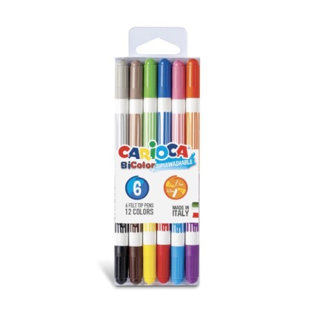 Marcador Carioca Bi-Color x6