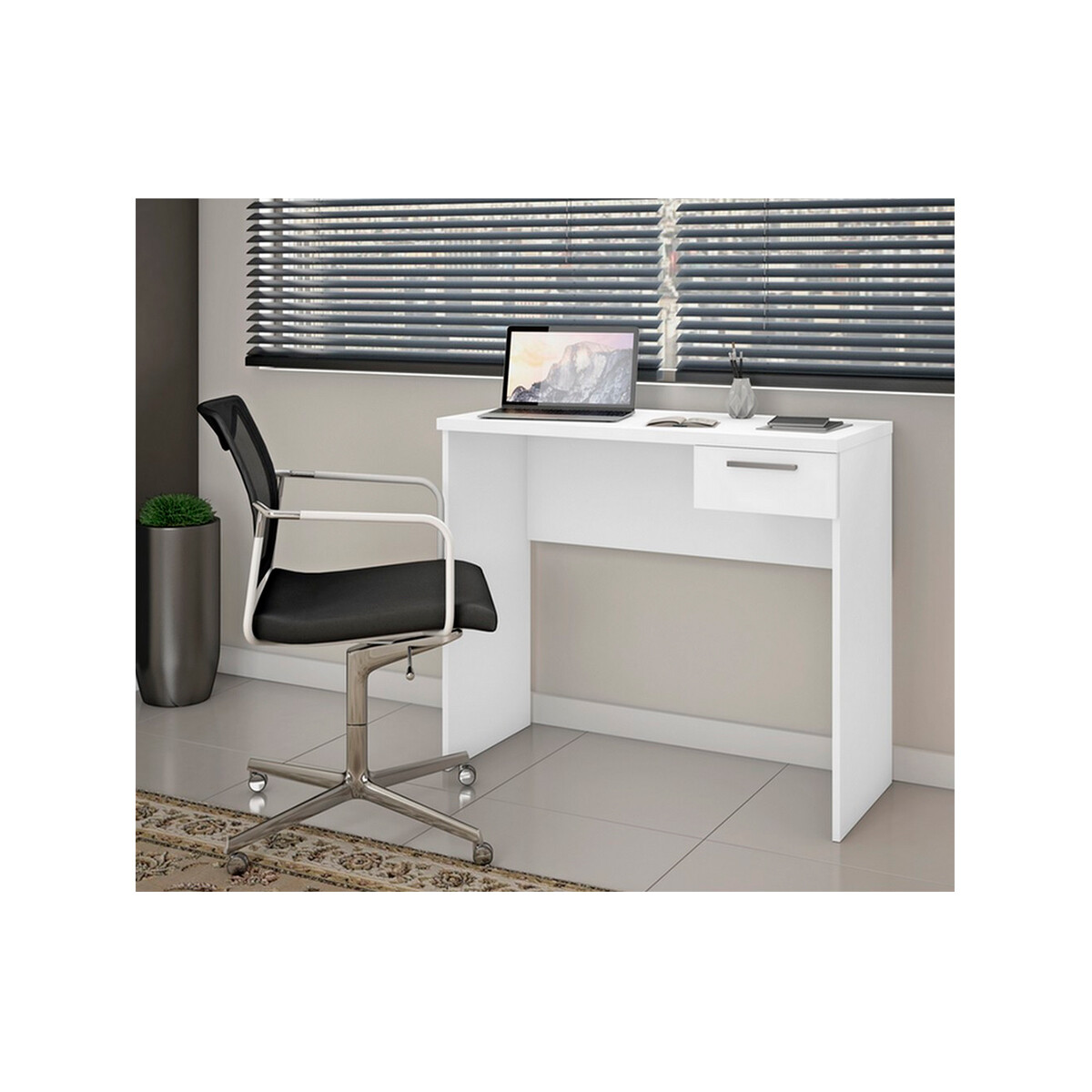 Escritorio Office Blanco 1 Cajón Esnt2000b 