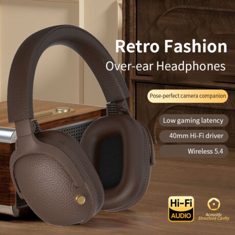 Auriculares bluetooth con radio negro con perilla V01