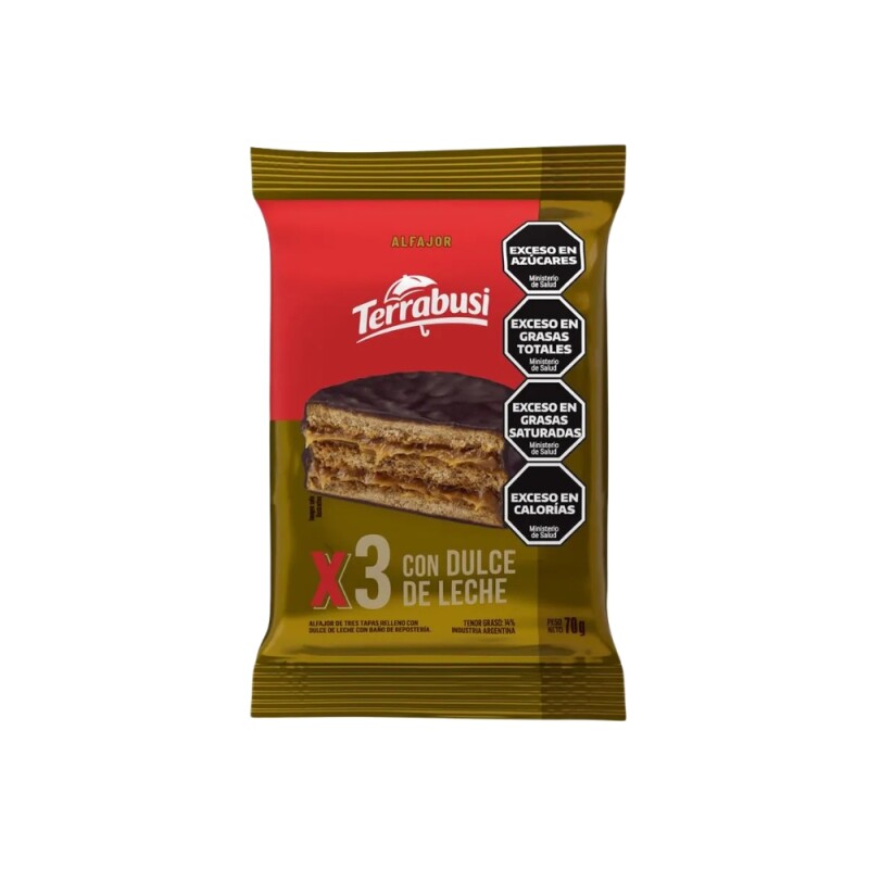Terrabusi Alfajor Triple 70g Terrabusi Alfajor Triple 70g