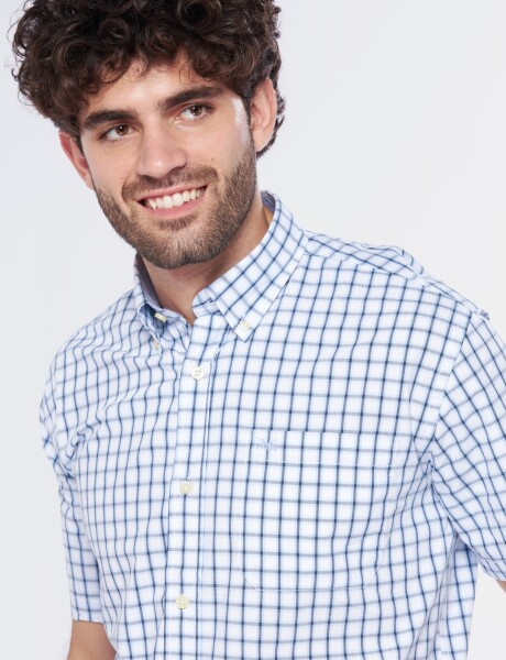 CAMISA A CUADROS Azul