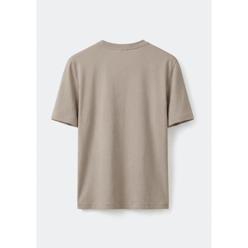 CAMISETA MM MASC MARROM CLARO