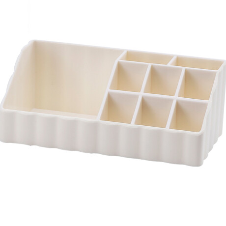 Organizador maquillaje beige