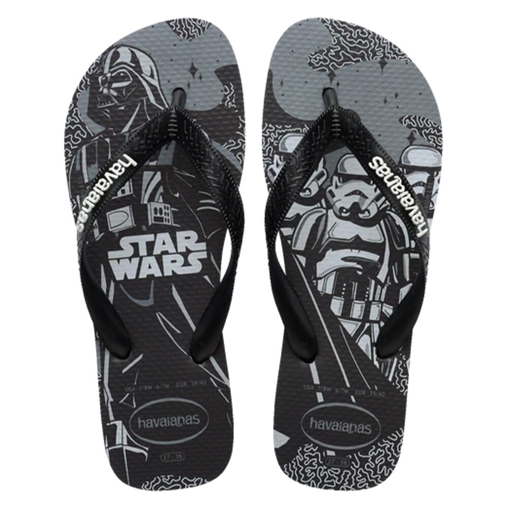 Sandalias Havaianas Star Wars Hombre Negro/Negro/Blanco
