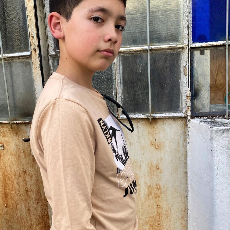 Remera Estampa N+ Beige