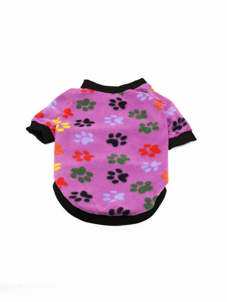 BUZO POLAR PET HUELLITAS 9 A 12 KG NEGRO