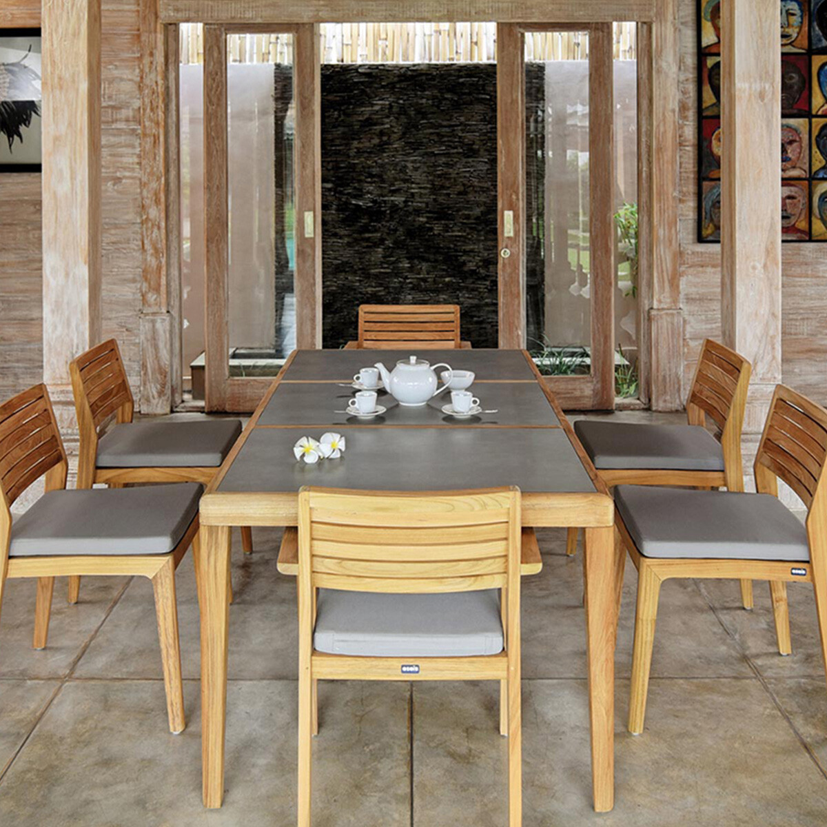 Silla de exterior AQUARIVA Gris 