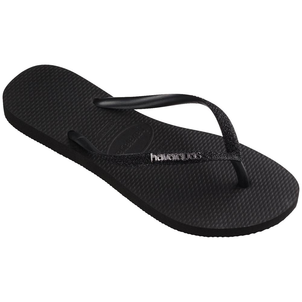 Sandalias Havaianas Slim Glitter Ii Mujer Negro/Negro