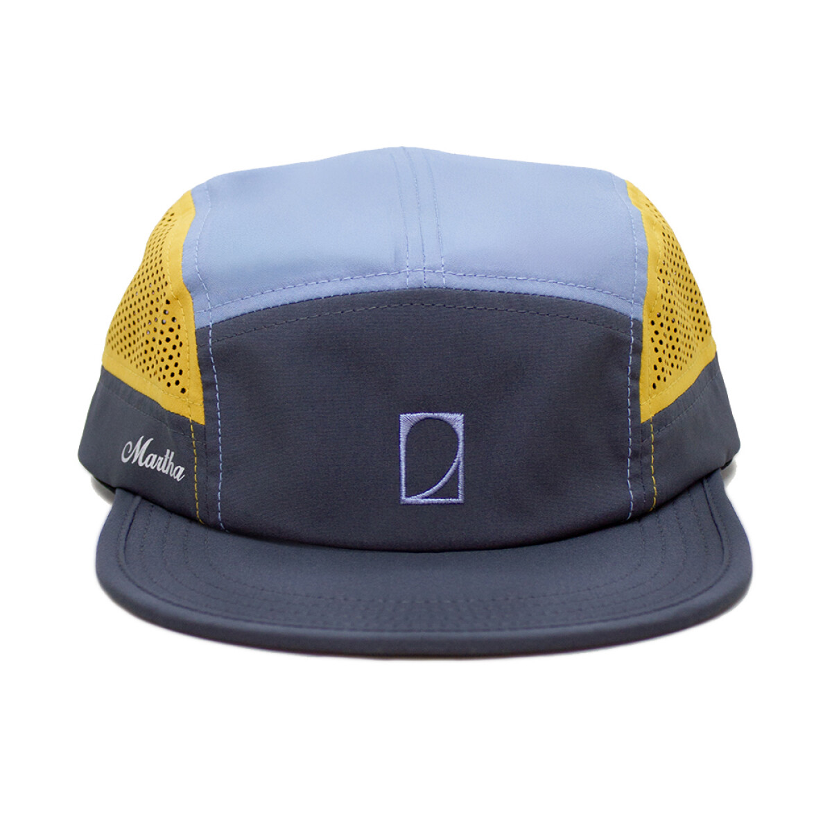 Gorro Martha Eco 7 Panel Hat - Celeste - Amarillo - Azul 