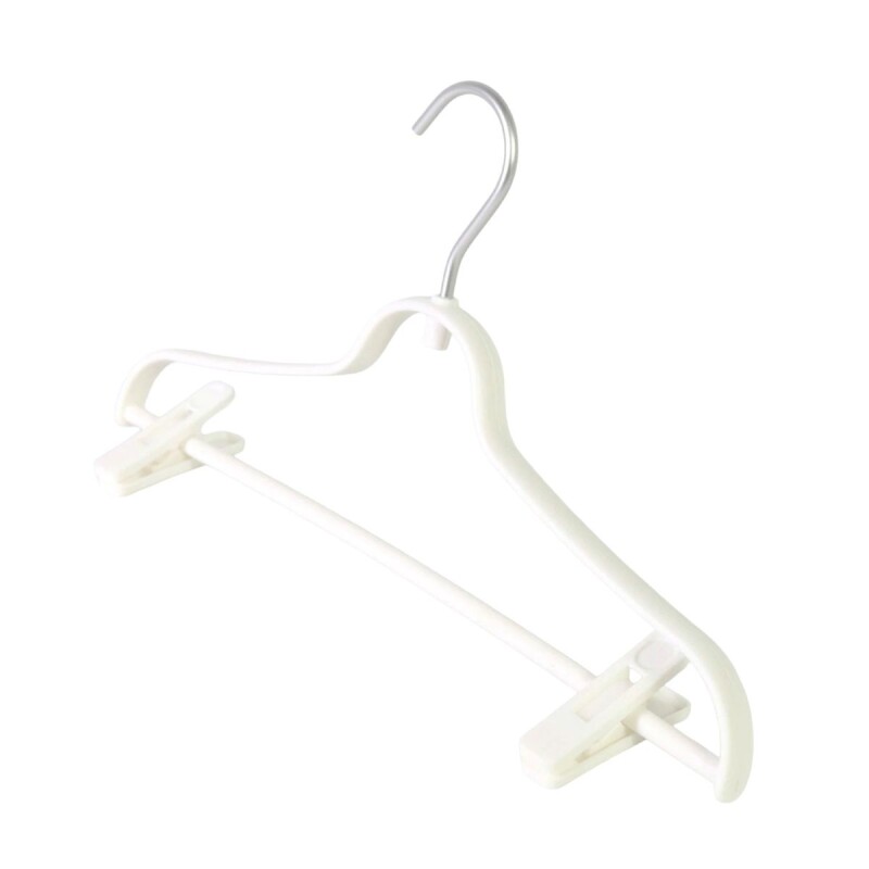 PERCHA PLAST BLANCO C/GANCHO 40X22CM Unica