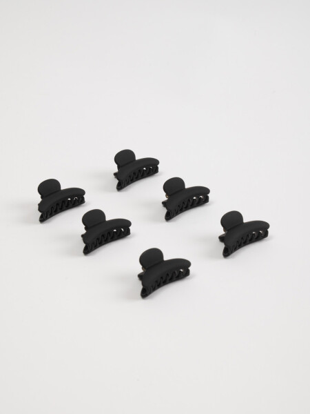 Pack x 6 pinzas Negro