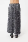 FALDA MIDI DE LENTEJUELA Plata