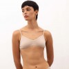 Soutien Triángulo Ana ECO – Copa doble tela, relleno removible y breteles regulables Tostado