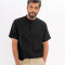 Camisa m/c cuello mao negro
