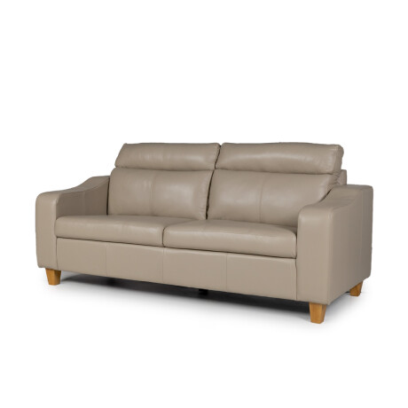 Sofá Milán - Cuero Básico - 3 cuerpos 519 (Beige)