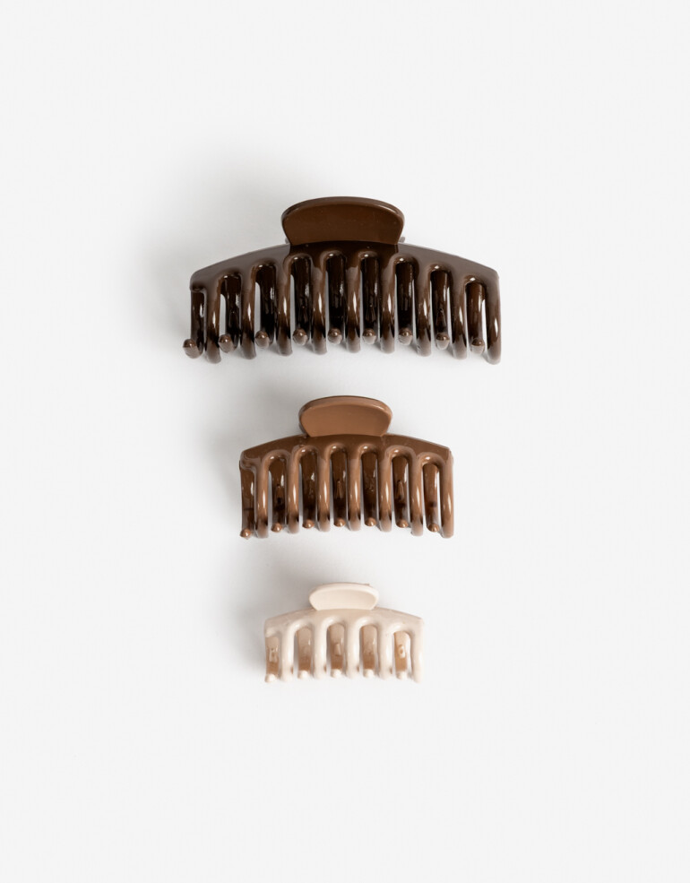 Broches Sets Acrilico Set De Broches - Combinacion Tricolor