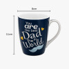 Taza de Cerámica 340ml Día del Padre Azul