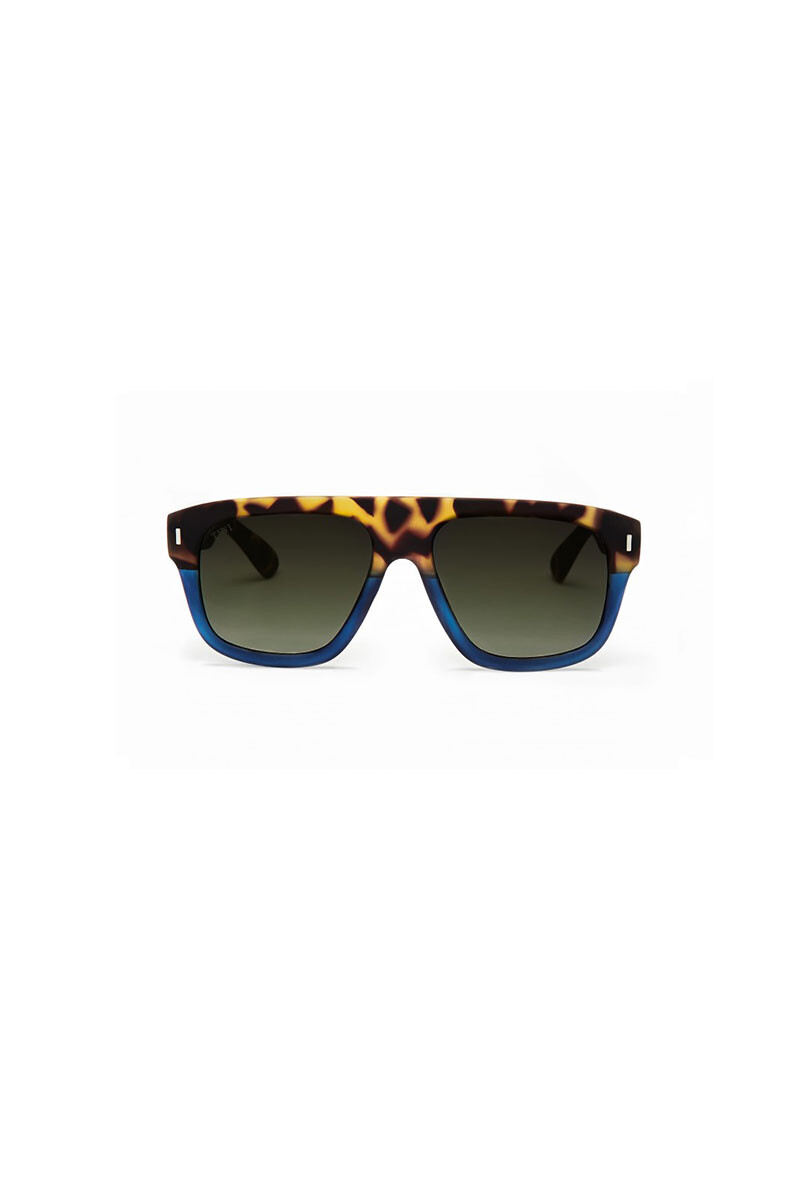 Lentes Tiwi Saturneii - Bicolor Tortoise / Blue With Green Gradient Lesnses(flat+ar) 