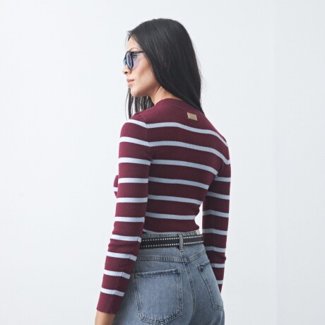 POLERA TRINAS Bordó