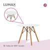 Mesa Eames circular en madera 80cm Mesa Eames circular en madera 80cm