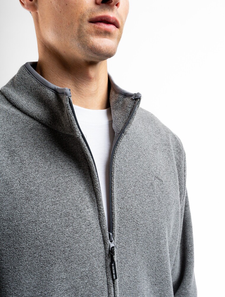 Campera Polar Alaska FW24 Negro Melange
