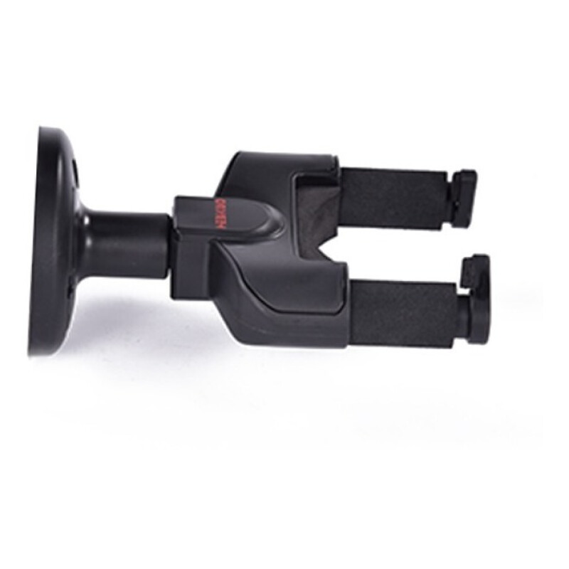 Soporte De Pared C/tranca Para Guitarra Bajo Premium Ukelele Negro
