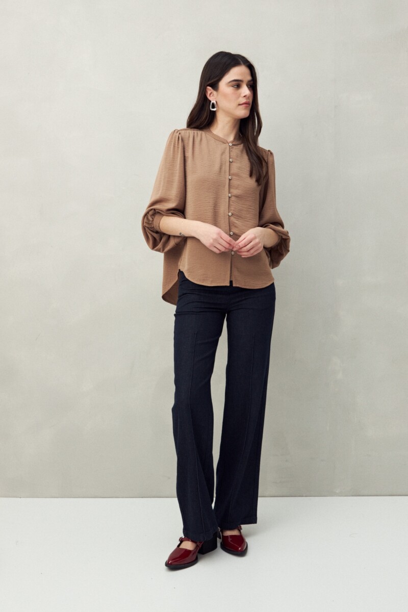 CAMISA BLOSSOM Marron