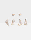 Aros Sets Strass Set De Aros Con Cubic Zirconia - Dorado