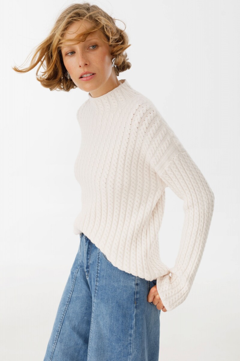 Sweater Espiral Crudo
