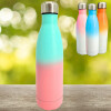 Botella térmica combinada de acero inoxidable de 500ml Verde/rosa