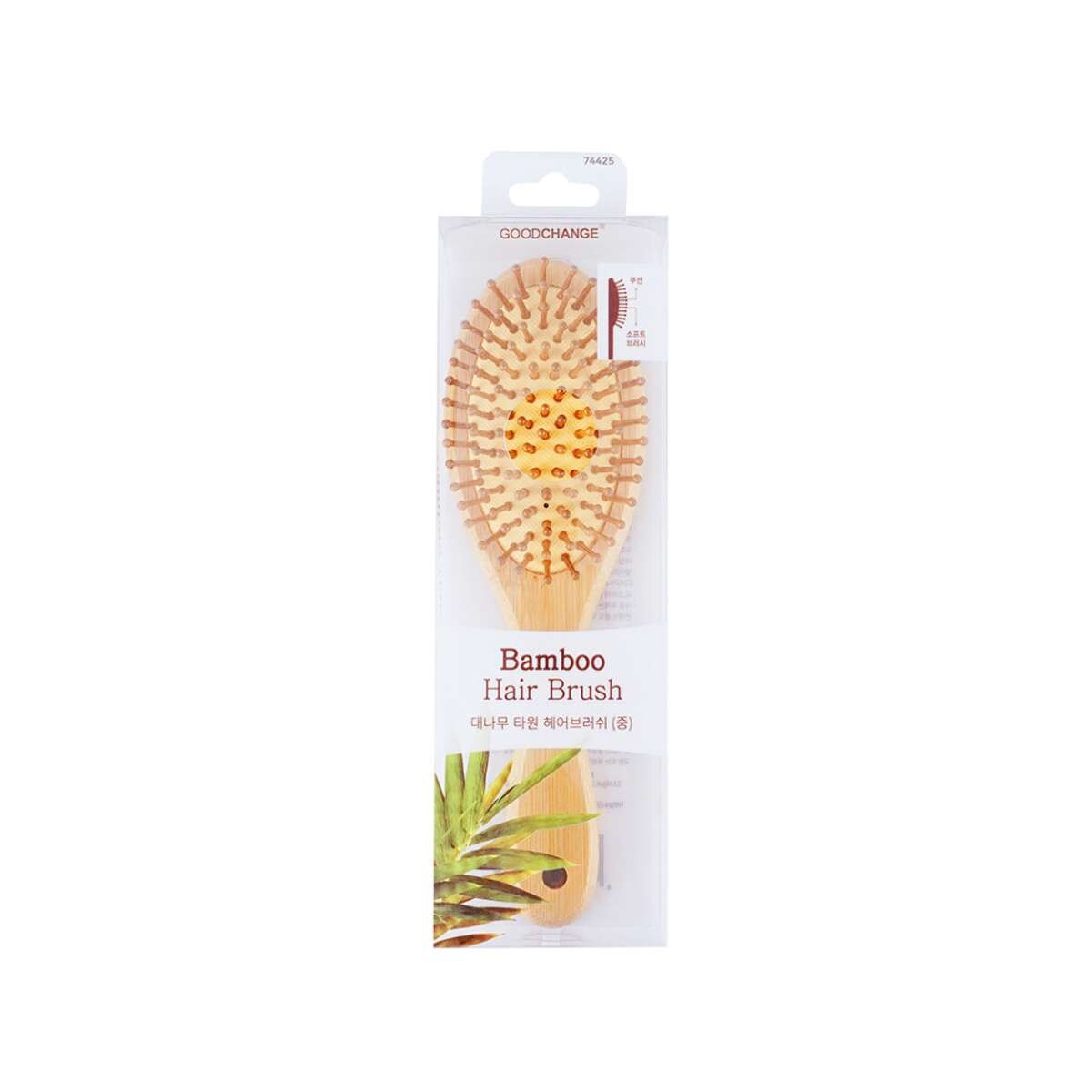 Cepillo Para El Cabello De Bambú Oval (L) - Bamboo Hair Brush 
