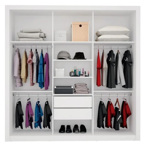 Ropero puertas corredizas Blanco