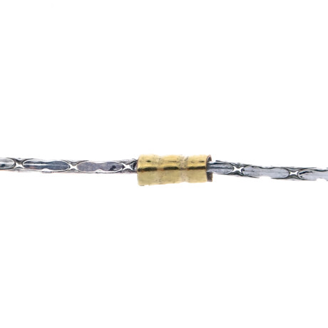 Cadena de plata 925 y double de oro 18 ktes Cadena de plata 925 y double de oro 18 ktes