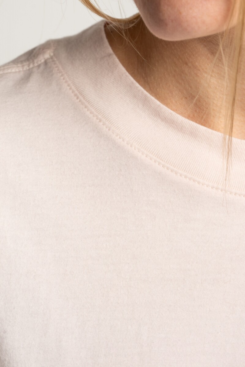 Remera Algodon Lavado Rosa