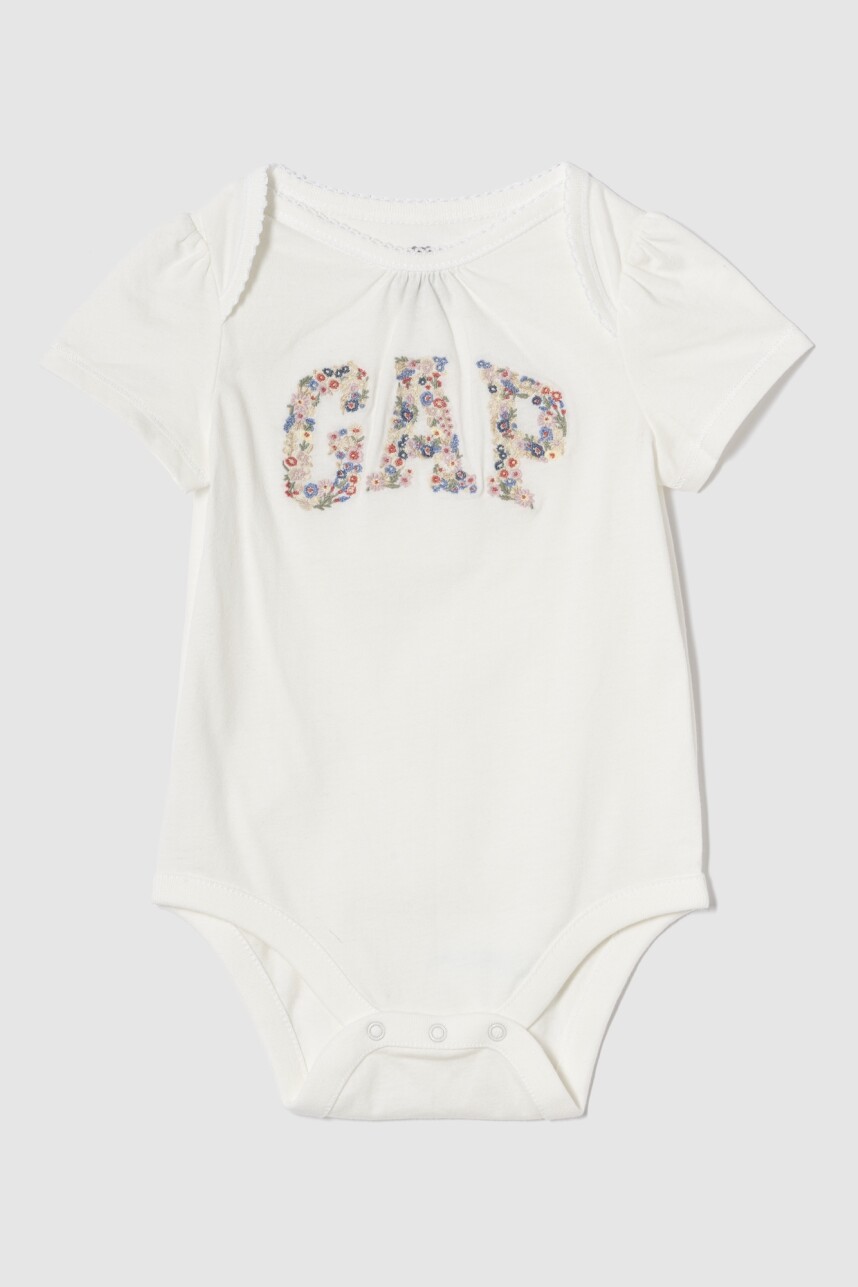 Body Logo Gap Bebé New Off White