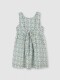 Vestido Flores Con Tirantes Piedra