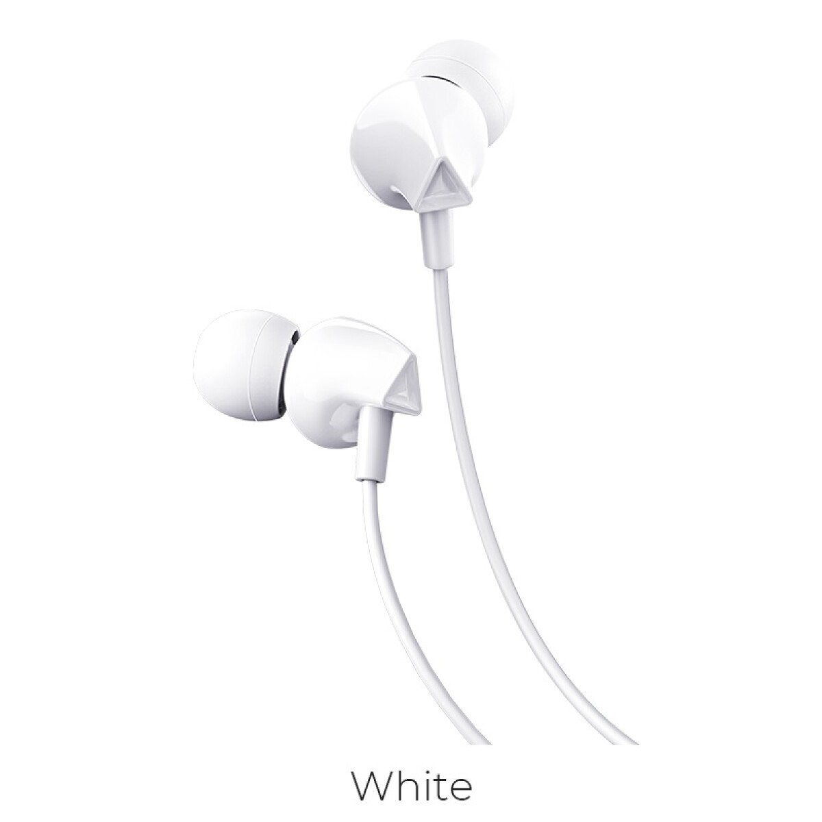 Auriculares In-ear Cableado Con Microfono Hoco M60 - Color blanco 