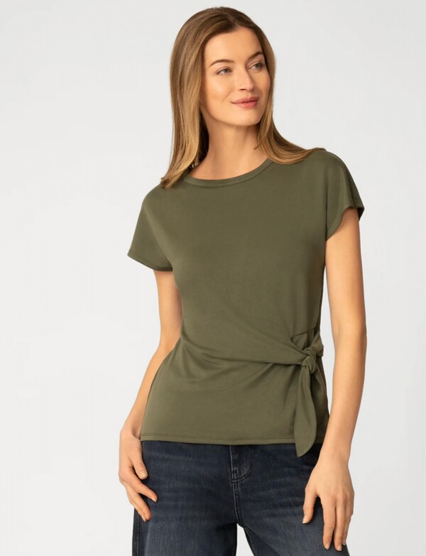 Remera Lazo Lateral OLIVA