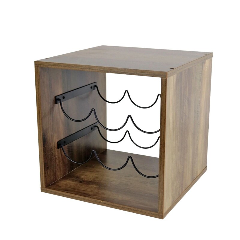 ESTANTE P/VINO 31X31CM Unica