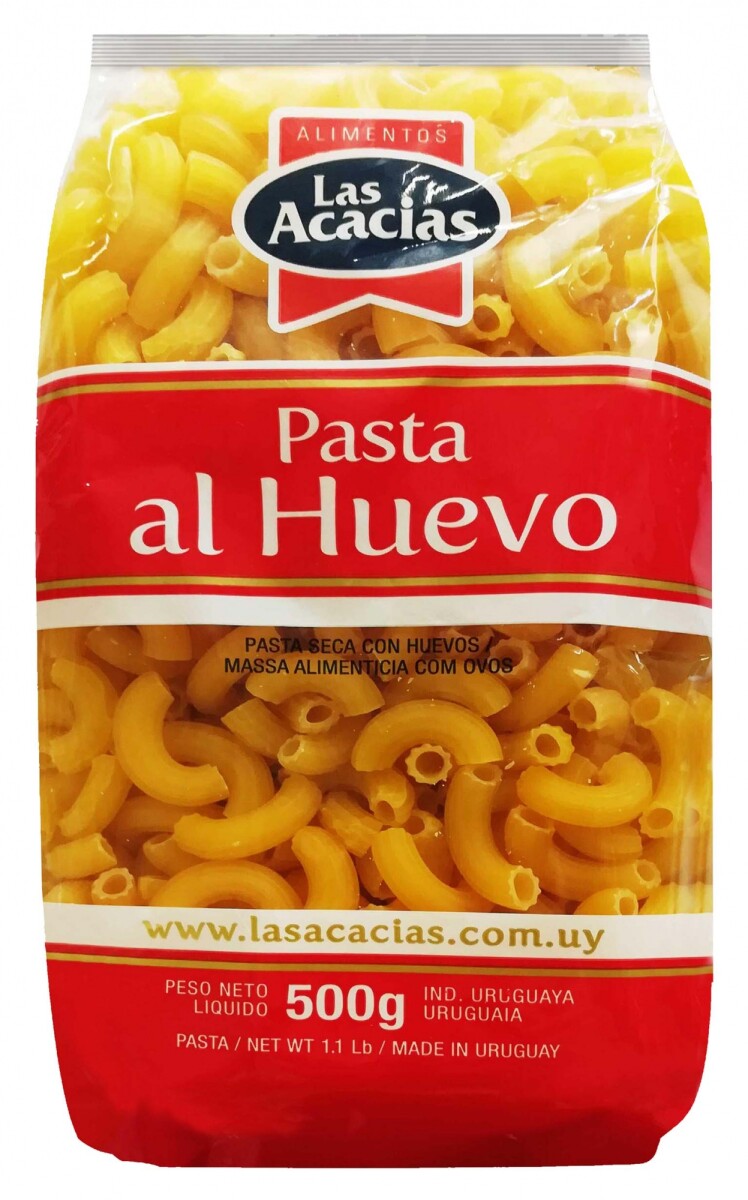 FIDEOS LAS ACACIAS AL HUEVO CODITO DE 500 GRS 