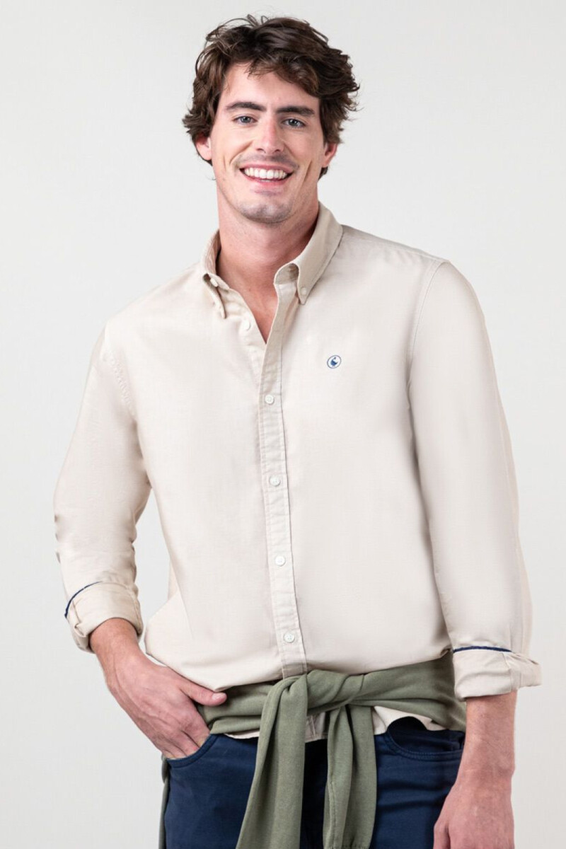 Camisa Garment Dyed Beige