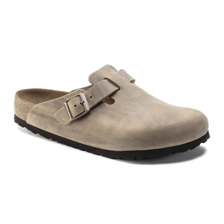 Zueco Boston Soft Footbed - Oiled Leather - Estrecho Marron