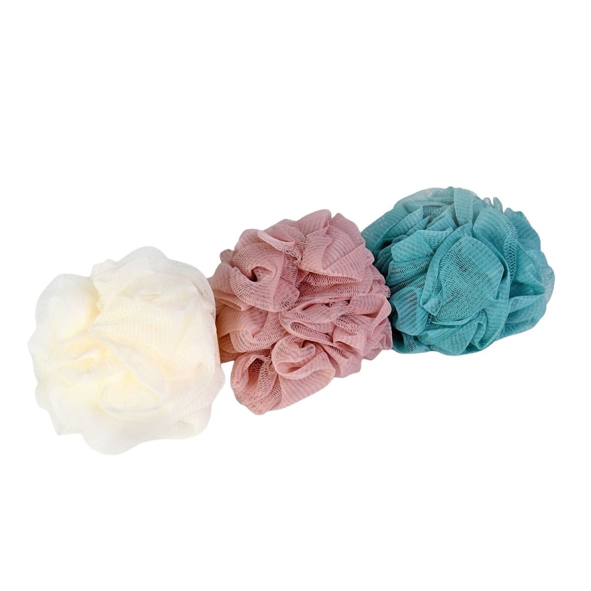 SET ESPONJA P/BAÑO 3PZAS 