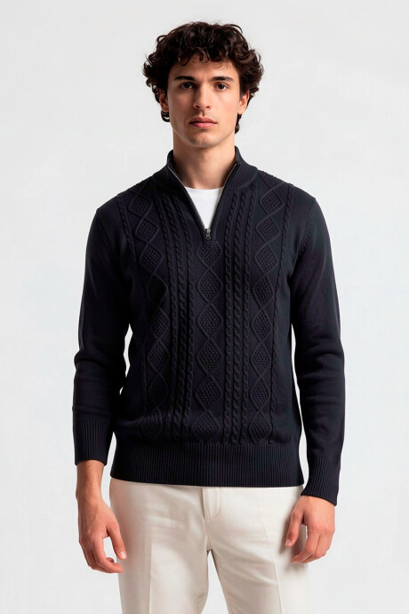 SWEATER TATON TIBET Negro